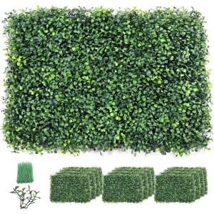 wand, 12 stuks, gazon, muur, uv-bescherming, kunstheg, plantenwand, voor tuin, achtertuin, buiten en binnen, bruiloftsdecoratie