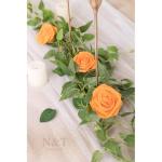 Kunstbloemen, rozen, 25 stuks schuimrozen, kunstrozen met stelen, decoratieve bloemen, herfstbloemen, bloemendecoratie voor bruiloft, boeketten, bruid, herfstdecoratie, woondecorat