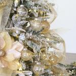 Onbreekbare doorzichtige plastic van 60 mm met glitterschilderij, transparant, doorzichtige kristallen , kerstboomdecoraties (30 stuks, goud)