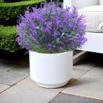 voor buiten, 12 bundels lavendel, , UV-bestendige balkonplanten, kunstplanten, struiken voor buiten, binnen, balkon, balkonbak, bloembak, lila