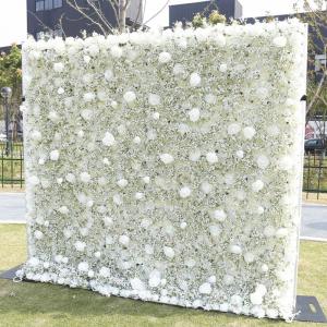 White Baby's Breath Rose Simulation Blumenwand Hintergrundwand, 5D Stoff Hintergrund Blumenwand Hochzeitsdekoration Wand Für Fotohintergrund Home Party Hochzeitshintergrund(3.28ft