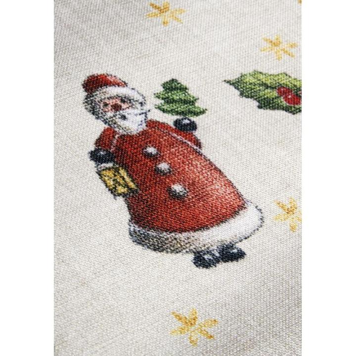 Design tapijt Nostalgic - Toy's Delight - kerstboomdeken, kerstboom en kerstboom loper voor woonkamer, slaapkamer, eetkamer, hal - groen multikleuren, 80x200 cm
