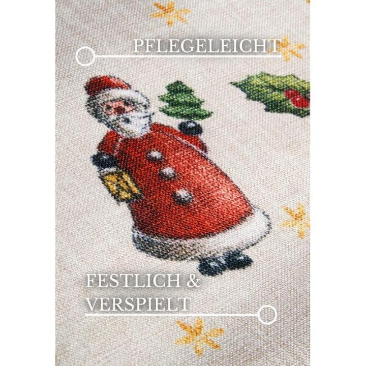Design tapijt Nostalgic - Toy's Delight - kerstboomdeken, kerstboom en kerstboom loper voor woonkamer, slaapkamer, eetkamer, hal - groen multikleuren, 80x200 cm