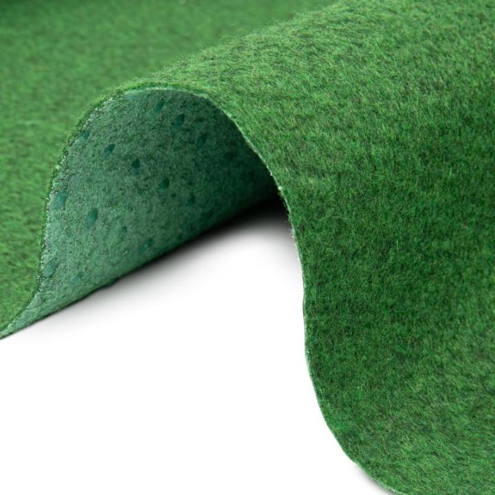 Pemba Kunstgras, groen, hoogte: 6 mm, kunstgrastapijt met noppen, weerbestendig, sneldrogend, outdoor, balkon, terras en tuin, 400 x 920 cm