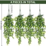 4 stuks , hangende , , plastic groene plant, hangende plastic planten voor binnen en buiten, balkon, bruiloft, tuin, wanddecoratie, bamboebladeren, 80 cm