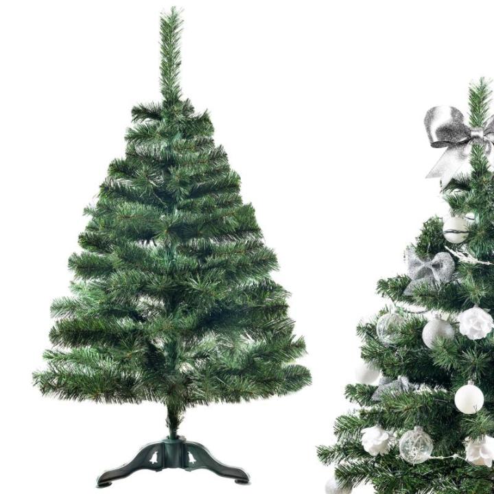 Realistische Kunstmatige Kerstboom Fir Xmas Tree | Afmeting: 120 cm | Feestdagdecor | Diepgroene Dichte Takken Stabiele Stand | Binnen & Buiten