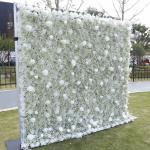 White Baby's Breath Rose Simulation Blumenwand Hintergrundwand, 5D Stoff Hintergrund Blumenwand Hochzeitsdekoration Wand Für Fotohintergrund Home Party Hochzeitshintergrund(3.28ft