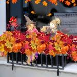 4 stuks kunstmatige esdoornbladeren, herfstbladeren, , herfstesdoornbladeren, takken, kunstmatige esdoornbladeren, herfstbladeren, voor binnen en buiten (herfst)