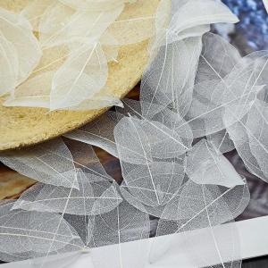 50 stuks kunstbladeren, decoratieve kunstbladeren, slinger, knutselen, droge bladeren, gedroogde bladeren, gebruikt voor doe-het-zelf handwerk, scrapbook, handwerk, kaarten maken, 