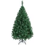 Kunstkerstboom, 154 cm, met 398 takken, opvouwbare metalen standaard, kerstboom, kunstboom voor kerstdecoratie, groen