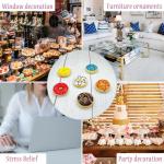 6 stuks Realistische Kunstmatige Donuts Nep Donuts Model Realistisch Kunstvoedsel Kunsteten Kunstmatige Taart Simulatie Donuts Kunstmatige Voor Bruiloft Fotografie Voedsel Props (6