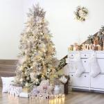 Onbreekbare doorzichtige plastic van 60 mm met glitterschilderij, transparant, doorzichtige kristallen , kerstboomdecoraties (30 stuks, champagne)