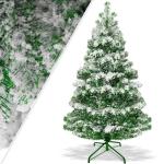 Kunstkerstboom 180 cm met 588 punten, dennenboom kunstmatig edelspar snel op te bouwen incl. kerstboomstandaard, kerstdecoratie - sneeuw 1,8 m