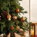 70st 3-10cm gouden koper, kerstboom hangende decoratie, kerstboom ster ornament, huis vormige kraftpapier geschenkdoos