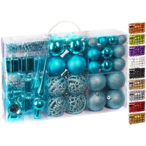 Set met boompiek, 101-delig, kerstboomversiering