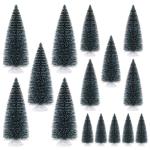 15 stuks mini-kerstboom, kunstkerstboom, 10/15/20 cm, voor kerst-, tafel- en doe-het-zelfdecoraties