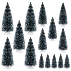 15 stuks mini-kerstboom, kunstkerstboom, 10/15/20 cm, voor kerst-, tafel- en doe-het-zelfdecoraties