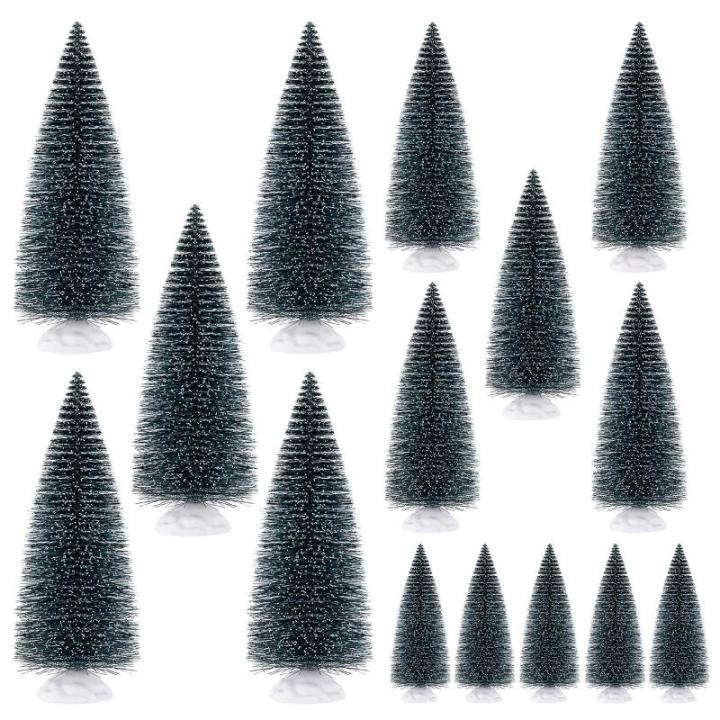 15 stuks mini-kerstboom, kunstkerstboom, 10/15/20 cm, voor kerst-, tafel- en doe-het-zelfdecoraties