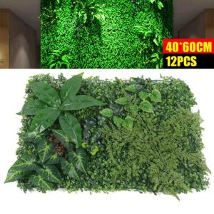 12 stuks kunstheggen, wanddecoratie, kunstheg, plantenwand, heg, hangplanten, , gazon, muur voor tuin, bruiloft, decoratie, 40 x 60 cm (C)