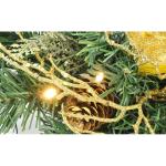 Arrangement Magnolia met ballen, dennen, bessen, LED-slinger, kerstdecoratie, kerstbloemen, kerstbloemen, lichtketting, kunstboeket, kunstbloemen, boeket, slinger, containers