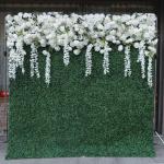 Hintergrund Blumenwand Simulation Blumenhintergrundwand, Künstliche Wand Blumen Hintergrund 3D Seide Hortensie Blumen Panel Für Foto Hintergrund Home Party Hochzeit Hintergrund D