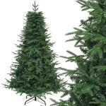 Premium kunstkerstboom, 182 cm, ca. 900 takken, PE spuitgietwerk en pvc, natuurgetrouwe dennenboom met klapsysteemframe en metalen standaard, snelle montage voor thuiswinkels, 182 