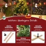 TAB Kunstkerstboom met verlichting, 235 cm, met 1180 PE-pvc-tips en metalen standaard, 360 warme ledlampen en 8 lichtmodi (210) (235 cm) kunstkerstboom