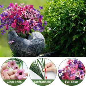 9 bundels zoals echt balkon, , weerbestendig, kunstplanten, buiten, uv-bestendig, balkonbloemen voor balkon, decoratie, tuin, outdoor