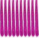 10 x Lametta, glanzend, 100 cm, voor kerstboom, boomversiering, kerstdecoratie, Kerstmis, party, feest, decoratie, zilver, goud, wit, zwart, roze, paars, blauw, groen, kleur naar k