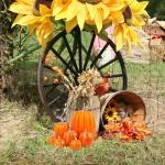 7 Stück Kürbisse, Thanksgiving-Kürbis-Dekorationen, Verschiedene Größen, künstliche Schaumstoff-Ernte-Herbst-Dekoration, künstliche Kürbisse, Dekorationen für den Innenber