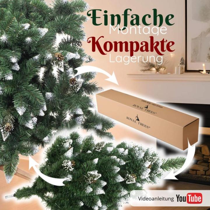 Kunstkerstboom, 180 cm, diamantgrenen met kunstboom, dennenboom, kunstkerstboom