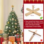 Kunstkerstboom, 152,5 cm, kerstboom met 437 takken, kunstboom, dennenboom, moeilijk ontvlambaar, pvc, incl. metalen standaard met houtnerf sparrenhout, snelle montage, groen