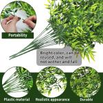 4 stuks , hangende , , plastic groene plant, hangende plastic planten voor binnen en buiten, balkon, bruiloft, tuin, wanddecoratie, bamboebladeren, 80 cm