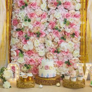 Künstliche Blumenwand, Künstliche Blumenwand Aus Seidenrose, Verwendet Für Hochzeiten, Rayon-Blumenwand, Verwendet Für Partys, Kirchenwände, Bühnenhintergrund(B,1m*1m)
