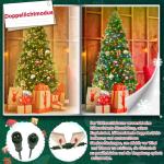 Dichter Premium Künstlicher Weihnachtsbaum 210 cm mit Beleuchtung – Lebensechter Tannenbaum aus PVC+PE-Mix, mit Metallständer, Perfekter Christbaum für Festliche Dekoration