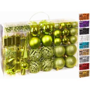 Set met boompiek, 101-delig, kerstboomversiering