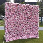 Rosa Rosensimulationsblumenwand-Hintergrundwand, Hochdichte 5D-Stoffbasis-Simulationsblumenwand, Outdoor-Event-Dekoration Für Fotohintergrund Home Party Hochzeitshintergrund(6.56f