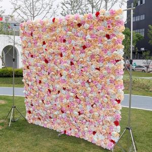 Hydrangea Rose Stil 5D Stoff Hintergrund Blumenwand, Künstliche Blumenwand Hintergrundwand, Verwendet Für Hochzeitsrequisiten, Hochzeitsarrangements, Fensterdekoration In Einkauf