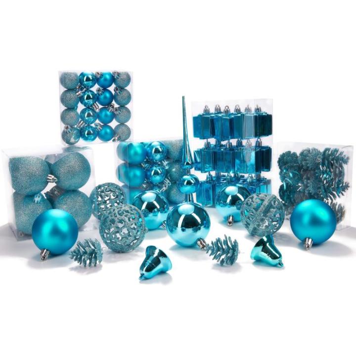 Set met boompiek, 101-delig, kerstboomversiering