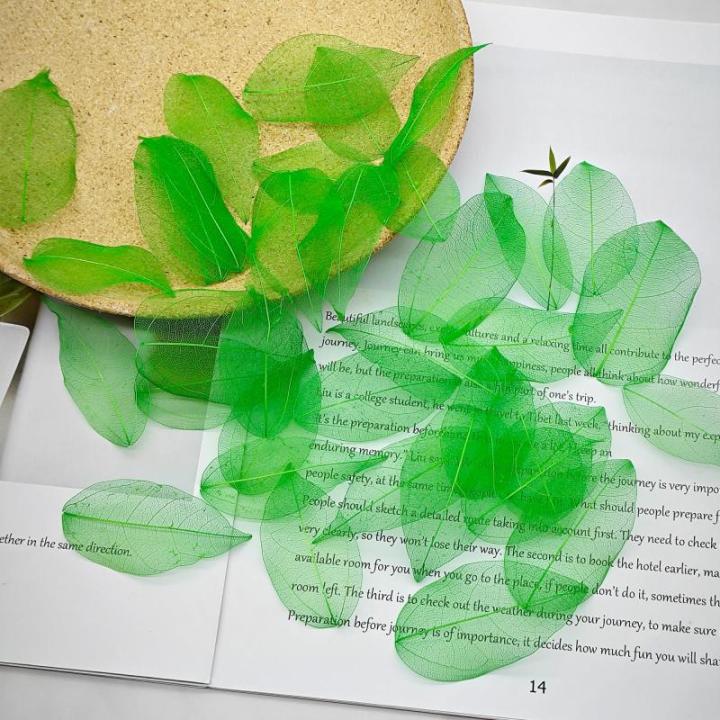 50 stuks kunstbladeren, decoratieve kunstbladeren, slinger, knutselen, droge bladeren, gedroogde bladeren, gebruikt voor doe-het-zelf handwerk, scrapbook, handwerk, kaarten maken, 
