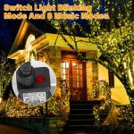 Fairy Lights voor buiten, 30 m, 300 leds, voor binnen en buiten, kerstboom, 8 modi, IP44 waterdicht, met timer, voor Kerstmis, binnen, buiten, tuin, feest