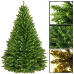 Künstlicher Weihnachtsbaum mit Christbaumständer 220 cm Naturgetreu Dichte Zweige PVC Skandinavische Fichte In EU Hergestellt