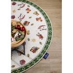 Design tapijt Nostalgic rond - Toy's Delight - kerstboomdeken, kerstboom en kerstboom voor woonkamer, slaapkamer, eetkamer, hal - groen, meerkleurig, 150 cm