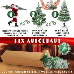 Kunstkerstboom 180 cm met 588 punten, dennenboom kunstmatig edelspar snel op te bouwen incl. kerstboomstandaard, kerstdecoratie - sneeuw 1,8 m