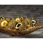 Set met boompiek, 101-delig, kerstboomversiering