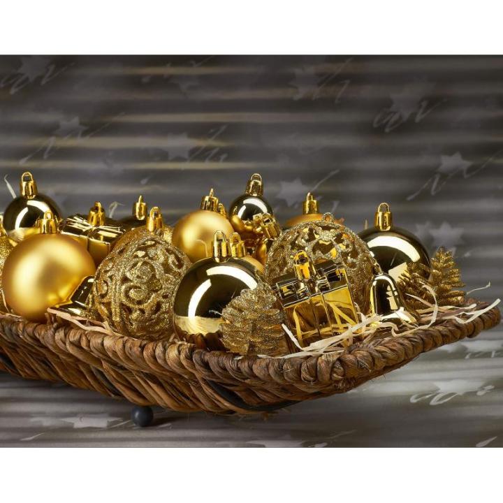 Set met boompiek, 101-delig, kerstboomversiering