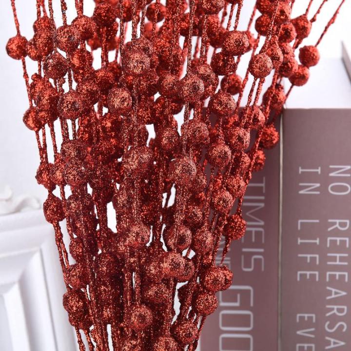 150 Stück Künstliche Weihnachtsbeeren-Picks, Glitzernde Beerenzweige für Winter, Weihnachten, Küche, Party, Tafelaufsatz, Blumendekoration (6)