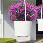 voor buiten, 12 bundels lavendel, , weerbestendige balkonplanten, kunstplanten, struiken voor buiten, binnen, balkon, balkonbak, bloembak, fuchsia