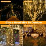 Fairy Lights voor buiten, 30 m, 300 leds, voor binnen en buiten, kerstboom, 8 modi, IP44 waterdicht, met timer, voor Kerstmis, binnen, buiten, tuin, feest