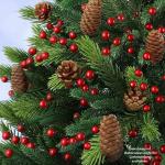Kerstboom Luxe 210 cm medium groen/douglas Kunstkerstboom PE/PVC Mix Kunstmatige Dennenboom